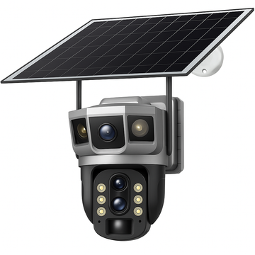 5+5+5 MP 4G Solar Camera