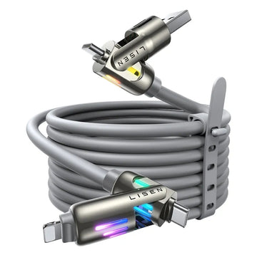 4 in 1 Silicon Cable For Iphone