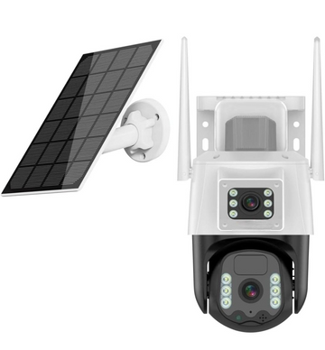 7+7 2K 4G solar camera 10X Zoom