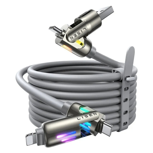 4 in 1 Silicon Cable For Iphone